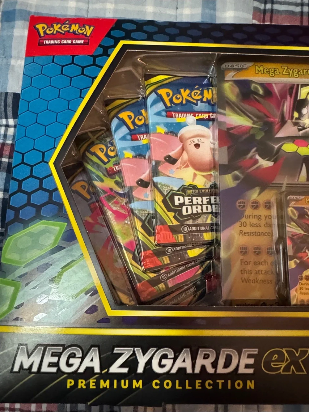 Pokemon Mega Zygarde ex Premium Collection - New Sealed Perfect Order Packs